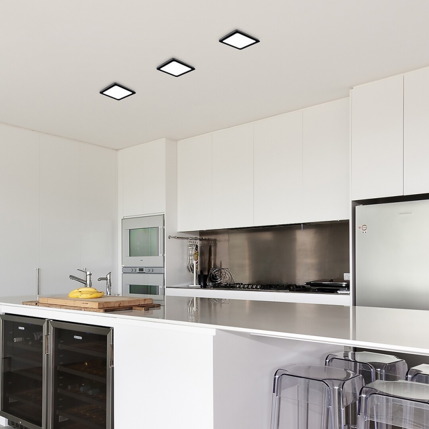 Rabalux - LED Stropna svjetiljka LED/24W/230V 4000K 22x22 cm crna