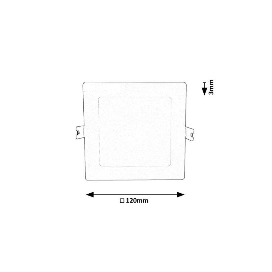 Rabalux - LED Ugradbena svjetiljka LED/6W/230V 3000K 12x12 cm bijela