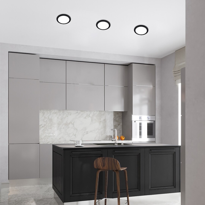 Rabalux - LED Ugradbena svjetiljka LED/3W/230V pr. 9 cm crna