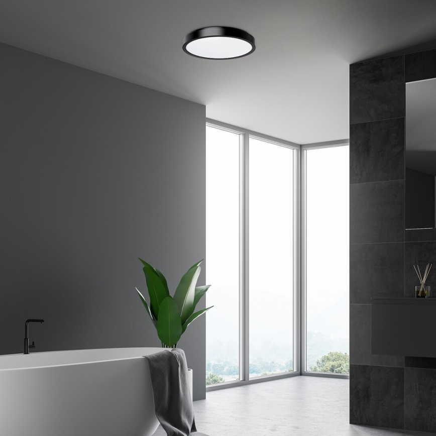 Rabalux - LED Stropna svjetiljka za kupaonicu LED/36W/230V IP44 4000K pr. 35 cm crna