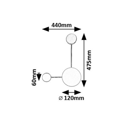 Rabalux - LED Zidna svjetiljka LED/7W/230V 3000K
