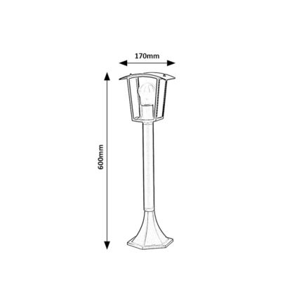 Rabalux - Vanjska lampa 1xE27/15W/230V IP44