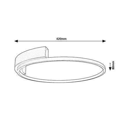 Rabalux - LED Stropna svjetiljka LED/23W/230V