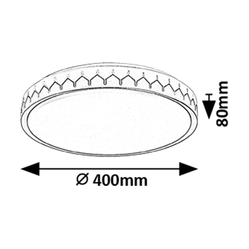 Rabalux - LED Prigušiva stropna svjetiljka LED/24W/230V 3000-6500K + daljinski upravljač