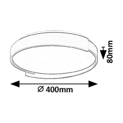 Rabalux - LED Prigušiva stropna svjetiljka LED/24W/230V 3000-6500K + daljinski upravljač