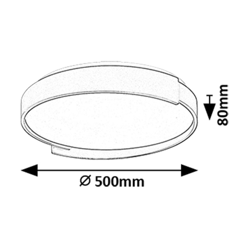 Rabalux - LED Prigušiva stropna svjetiljka LED/48W/230V 3000-6500K + daljinski upravljač