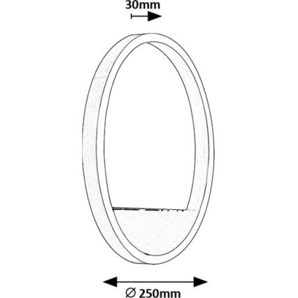 Rabalux - LED Zidna svjetiljka LED/15W/230V mat krom