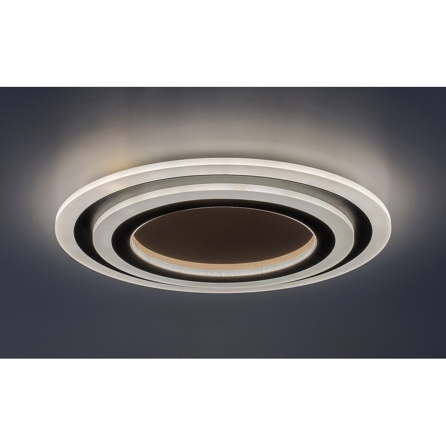Rabalux - LED Prigušiva stropna svjetiljka LED/56W/230V 3000/4000/6000K mat krom/crna + daljinski upravljač