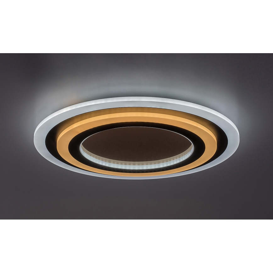 Rabalux - LED Prigušiva stropna svjetiljka LED/56W/230V 3000/4000/6000K mat krom/crna + daljinski upravljač