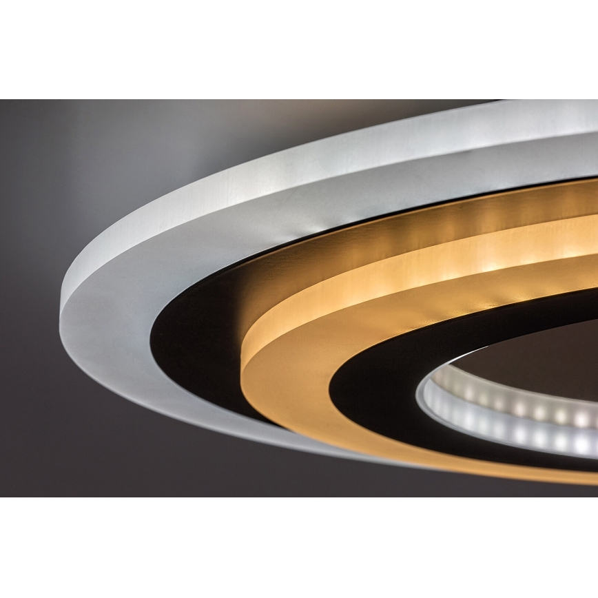 Rabalux - LED Prigušiva stropna svjetiljka LED/56W/230V 3000/4000/6000K mat krom/crna + daljinski upravljač
