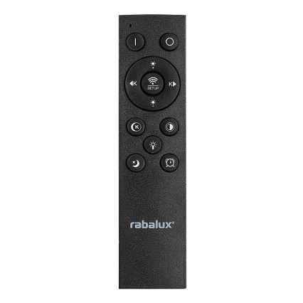 Rabalux - LED stropna svjetiljka s prigušivanjem LED/56W/230V 3000/4000/6000K mat krom/crna + daljinski upravljač