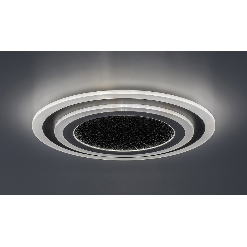 Rabalux - LED Prigušiva stropna svjetiljka LED/56W/230V 3000/4000/6000K crna + daljinski upravljač