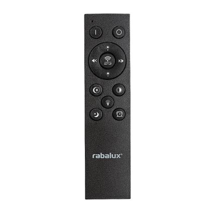 Rabalux - LED Prigušiva stropna svjetiljka LED/56W/230V 3000/4000/6000K crna + daljinski upravljač