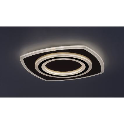 Rabalux - LED Prigušiva stropna svjetiljka LED/60W/230V 3000/4000/6000K mat krom/crna + daljinski upravljač
