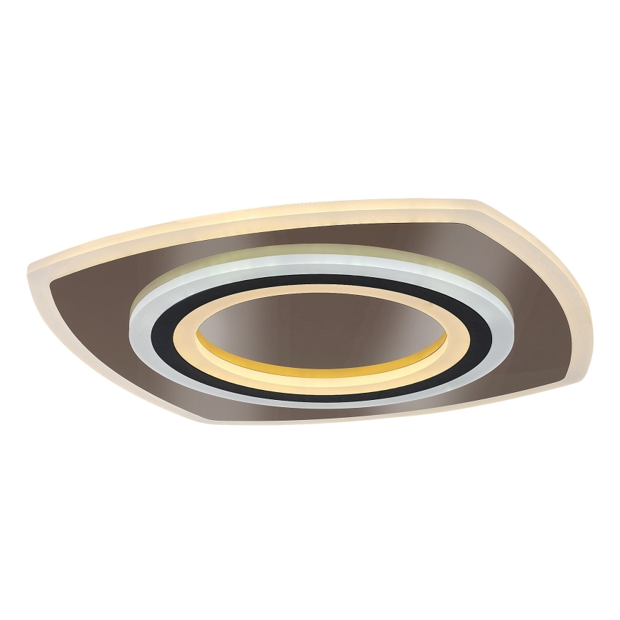 Rabalux - LED Prigušiva stropna svjetiljka LED/60W/230V 3000/4000/6000K mat krom/crna + daljinski upravljač