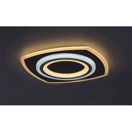 Rabalux - LED prigušivo stropno svjetlo LED/60W/230V 3000/4000/6000K matirani krom + daljinski upravljač 48x48 cm