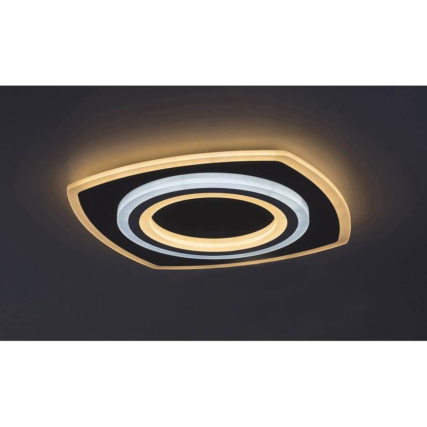 Rabalux - LED prigušivo stropno svjetlo LED/60W/230V 3000/4000/6000K matirani krom + daljinski upravljač 48x48 cm