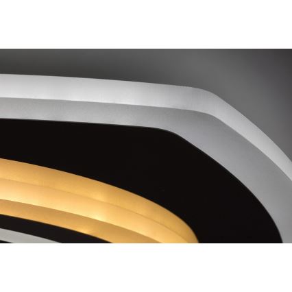 Rabalux - LED prigušivo stropno svjetlo LED/60W/230V 3000/4000/6000K matirani krom + daljinski upravljač 48x48 cm