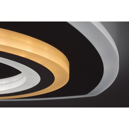 Rabalux - LED prigušivo stropno svjetlo LED/60W/230V 3000/4000/6000K matirani krom + daljinski upravljač 48x48 cm