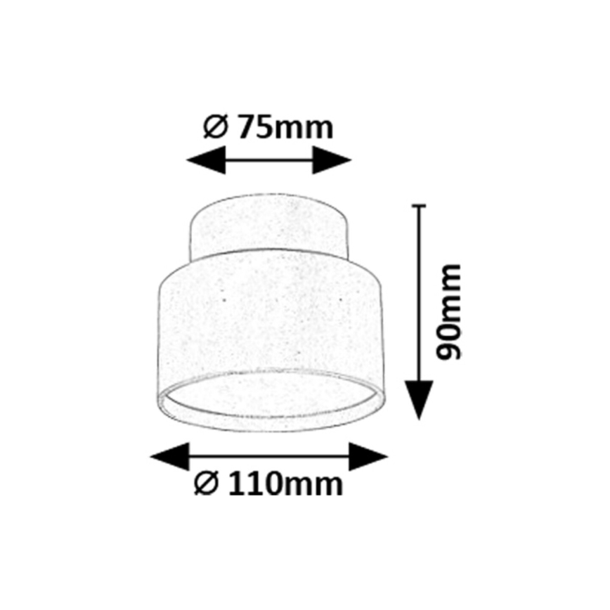 Rabalux - LED Stropna svjetiljka LED/16W/230V 3000K crna