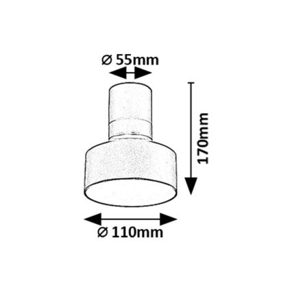 Rabalux - LED stropna svjetiljka LED/10W/230V 3000K crna pr. 11 cm