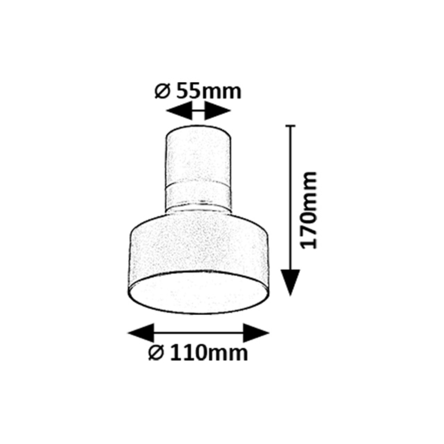 Rabalux - LED stropna svjetiljka LED/10W/230V 3000K crna pr. 11 cm