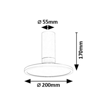 Rabalux - LED stropna svjetiljka LED/20W/230V 3000K bijela Ø 20 cm
