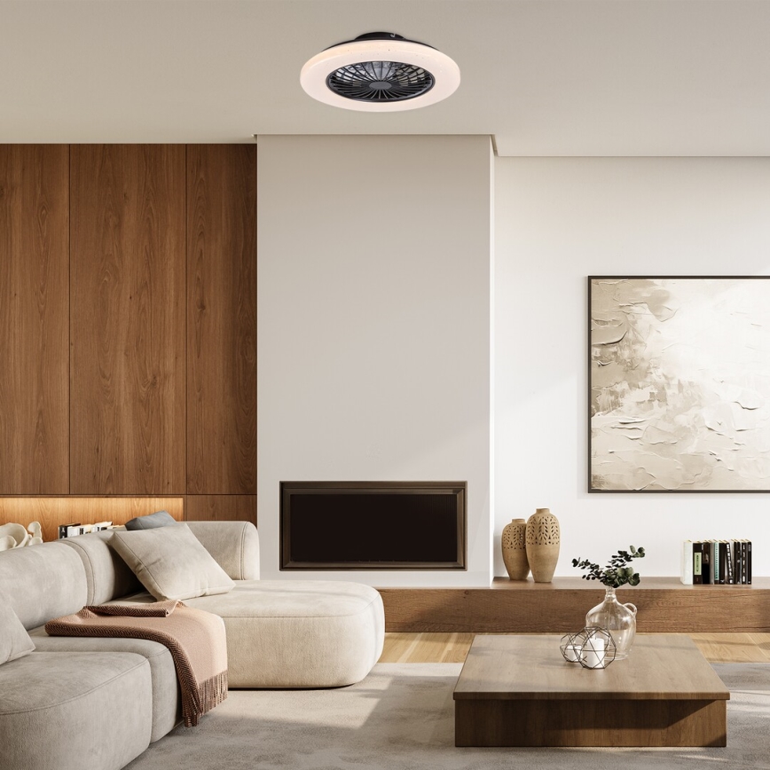 Rabalux - LED Prigušiva stropna svjetiljka s ventilatorom LED/48W/230V 3000-6500K + daljinski upravljač