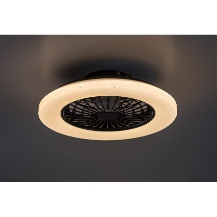 Rabalux - LED Prigušiva stropna svjetiljka s ventilatorom LED/48W/230V 3000-6500K + daljinski upravljač