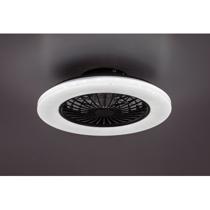 Rabalux - LED Prigušiva stropna svjetiljka s ventilatorom LED/48W/230V 3000-6500K + daljinski upravljač