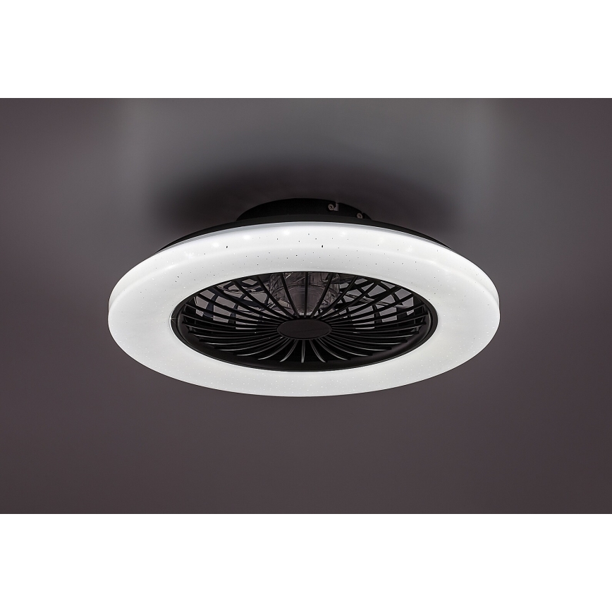 Rabalux - LED Prigušiva stropna svjetiljka s ventilatorom LED/48W/230V 3000-6500K + daljinski upravljač