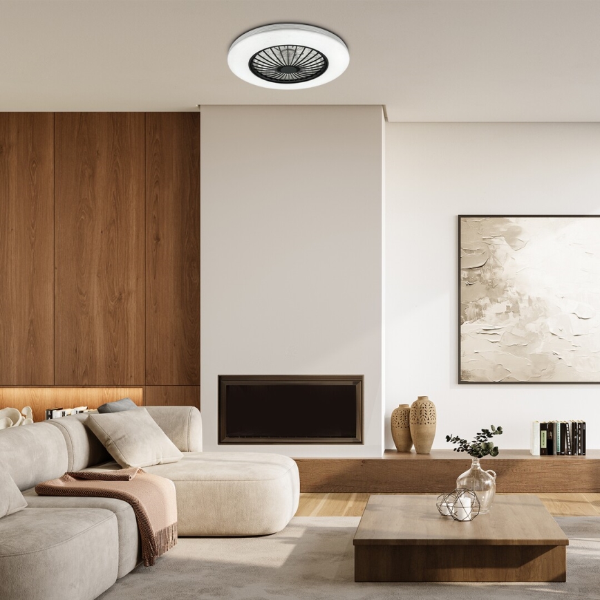 Rabalux - LED Prigušiva stropna svjetiljka s ventilatorom LED/48W/230V 3000-6500K + daljinski upravljač