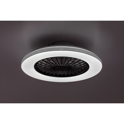 Rabalux - LED Prigušiva stropna svjetiljka s ventilatorom LED/48W/230V 3000-6500K + daljinski upravljač