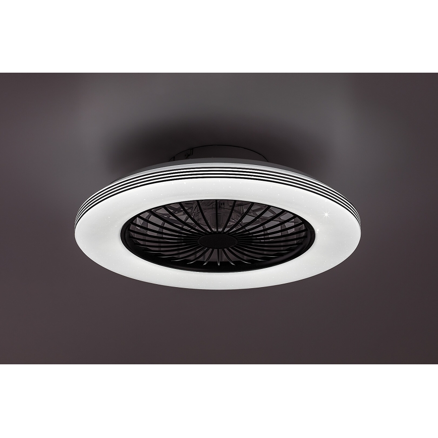 Rabalux - LED Prigušiva stropna svjetiljka s ventilatorom LED/48W/230V 3000-6500K + daljinski upravljač