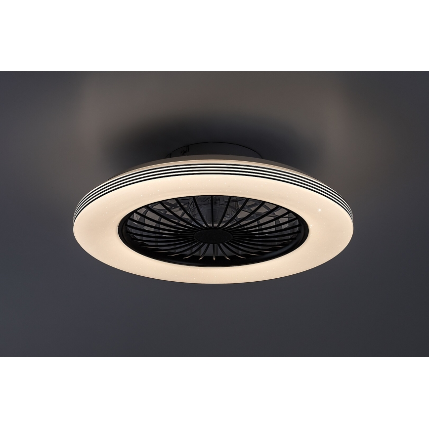 Rabalux - LED Prigušiva stropna svjetiljka s ventilatorom LED/48W/230V 3000-6500K + daljinski upravljač