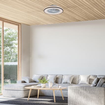 Rabalux - LED Prigušiva stropna svjetiljka s ventilatorom LED/48W/230V 3000-6500K + daljinski upravljač