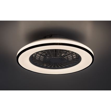 Rabalux - LED Prigušiva stropna svjetiljka s ventilatorom LED/48W/230V 3000-6500K + daljinski upravljač