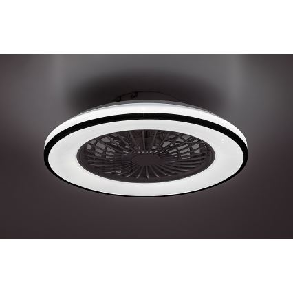 Rabalux - LED Prigušiva stropna svjetiljka s ventilatorom LED/48W/230V 3000-6500K + daljinski upravljač