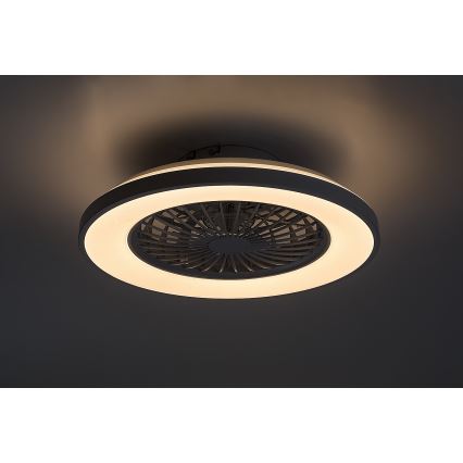 Rabalux - LED Prigušiva stropna svjetiljka s ventilatorom LED/48W/230V 3000-6500K + daljinski upravljač