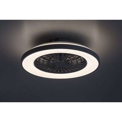 Rabalux - LED Prigušiva stropna svjetiljka s ventilatorom LED/48W/230V 3000-6500K + daljinski upravljač
