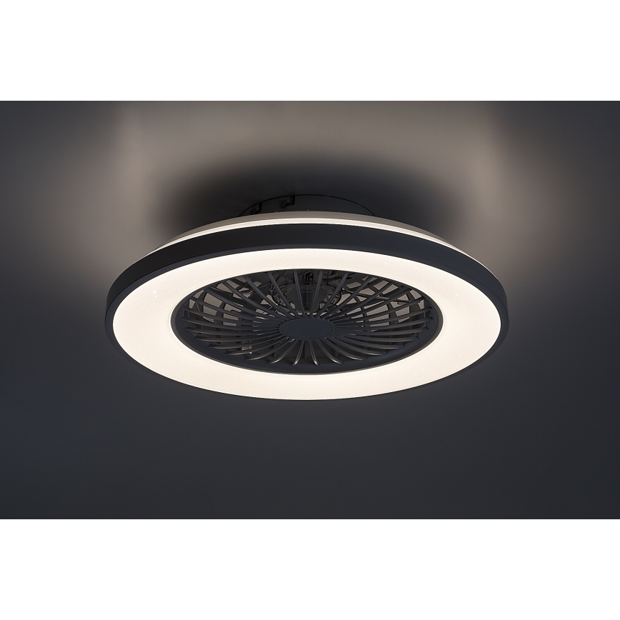 Rabalux - LED Prigušiva stropna svjetiljka s ventilatorom LED/48W/230V 3000-6500K + daljinski upravljač