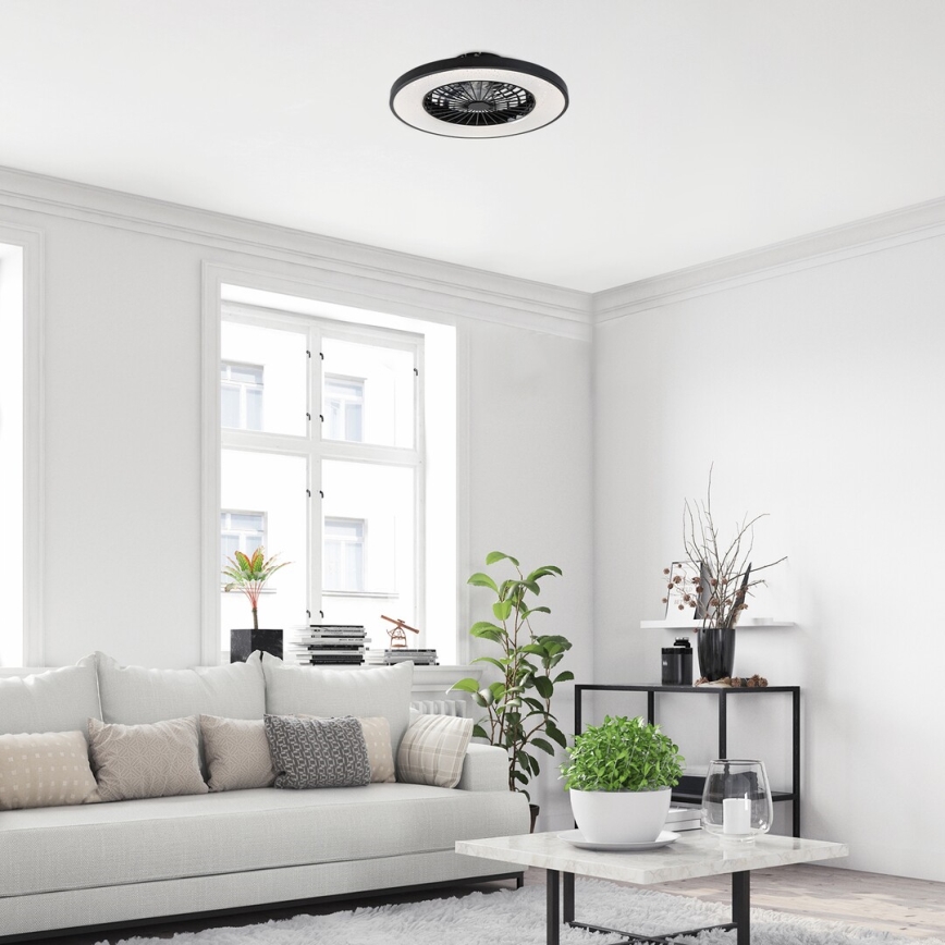 Rabalux - LED Prigušiva stropna svjetiljka s ventilatorom LED/72W/230V 3000-6500K + daljinski upravljač