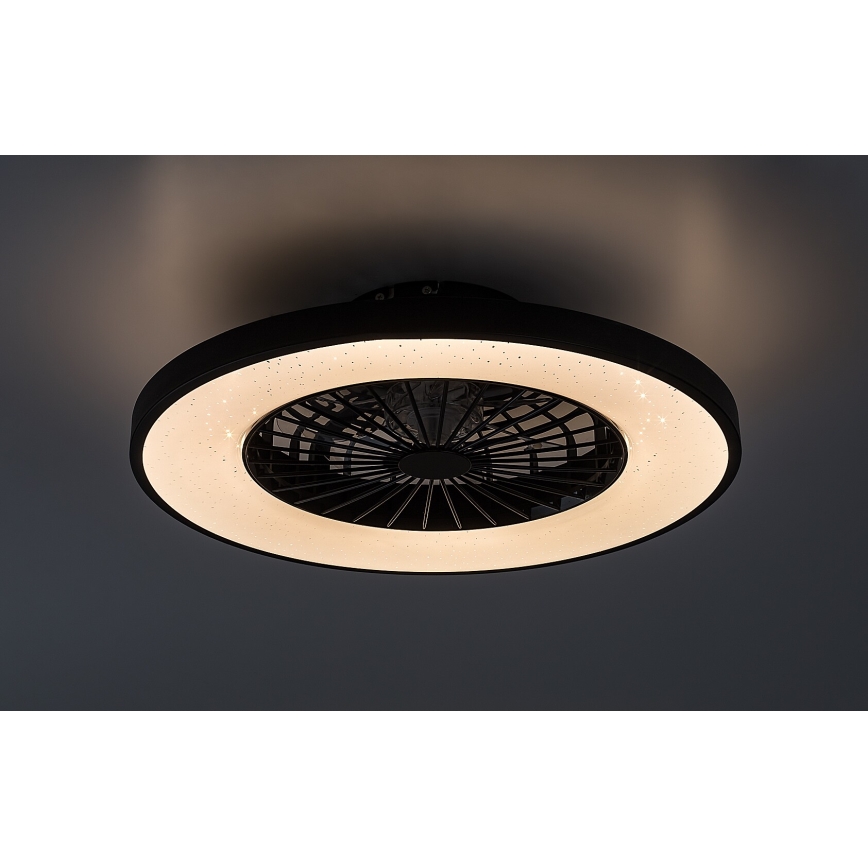 Rabalux - LED Prigušiva stropna svjetiljka s ventilatorom LED/72W/230V 3000-6500K + daljinski upravljač