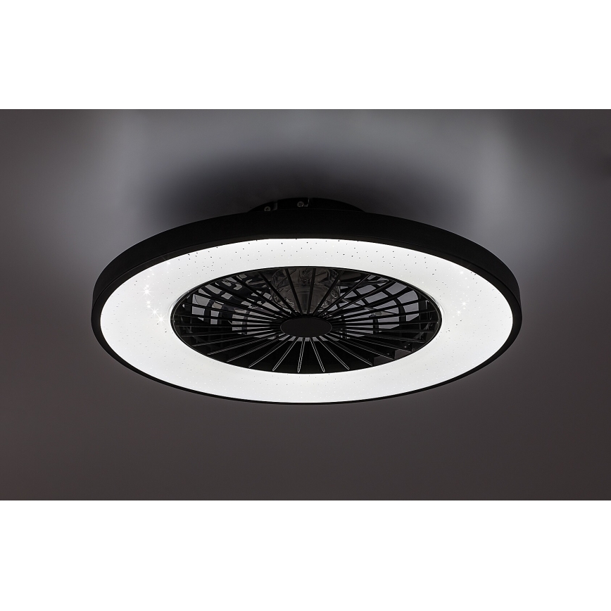 Rabalux - LED Prigušiva stropna svjetiljka s ventilatorom LED/72W/230V 3000-6500K + daljinski upravljač