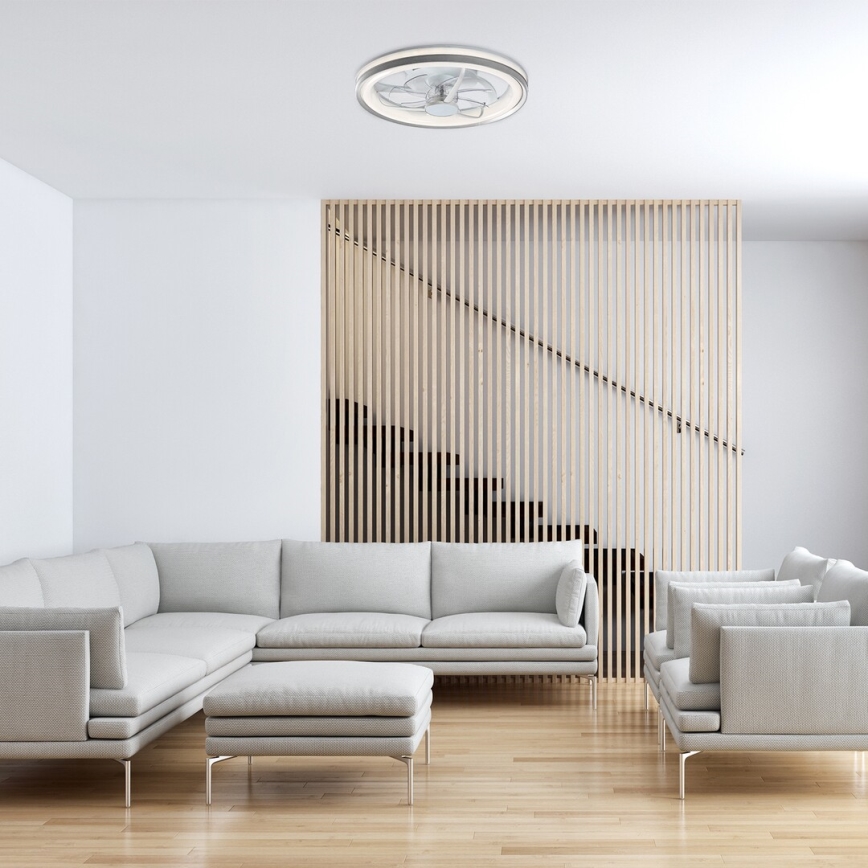 Rabalux - LED Prigušiva stropna svjetiljka s ventilatorom LED/40W/230V 3000/4000/6000K Wi-Fi + daljinski upravljač