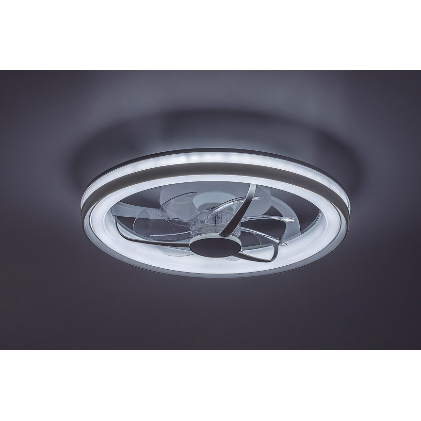 Rabalux - LED Prigušiva stropna svjetiljka s ventilatorom LED/40W/230V 3000/4000/6000K Wi-Fi + daljinski upravljač