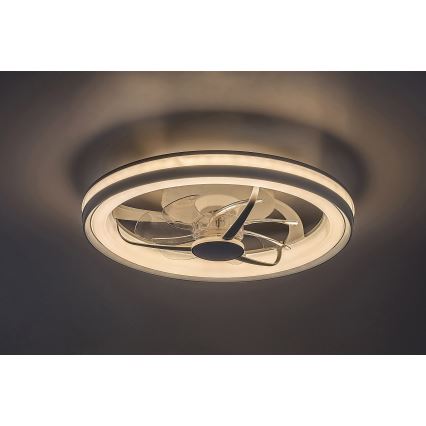 Rabalux - LED stropna svjetiljka s ventilatorom, prigušivač svjetla, LED/40W/230V 3000/4000/6000K Wi-Fi + daljinski upravljač