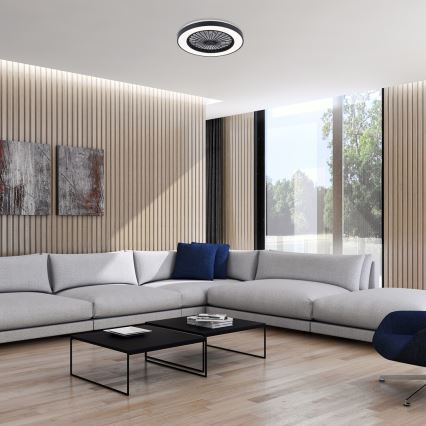Rabalux - LED Prigušiva stropna svjetiljka s ventilatorom LED/40W/230V 3000/4000/6000K Wi-Fi + daljinski upravljač