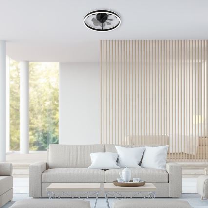 Rabalux - LED Prigušiva stropna svjetiljka s ventilatorom LED/40W/230V 3000/4000/6000K Wi-Fi + daljinski upravljač