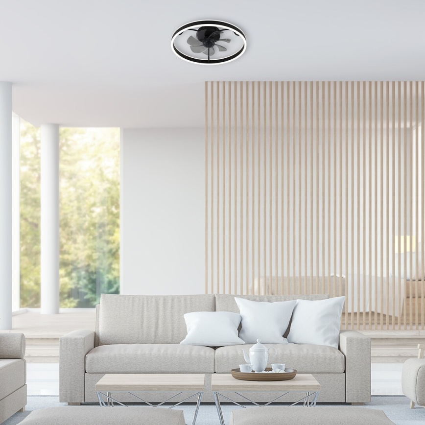 Rabalux - LED Prigušiva stropna svjetiljka s ventilatorom LED/40W/230V 3000/4000/6000K Wi-Fi + daljinski upravljač